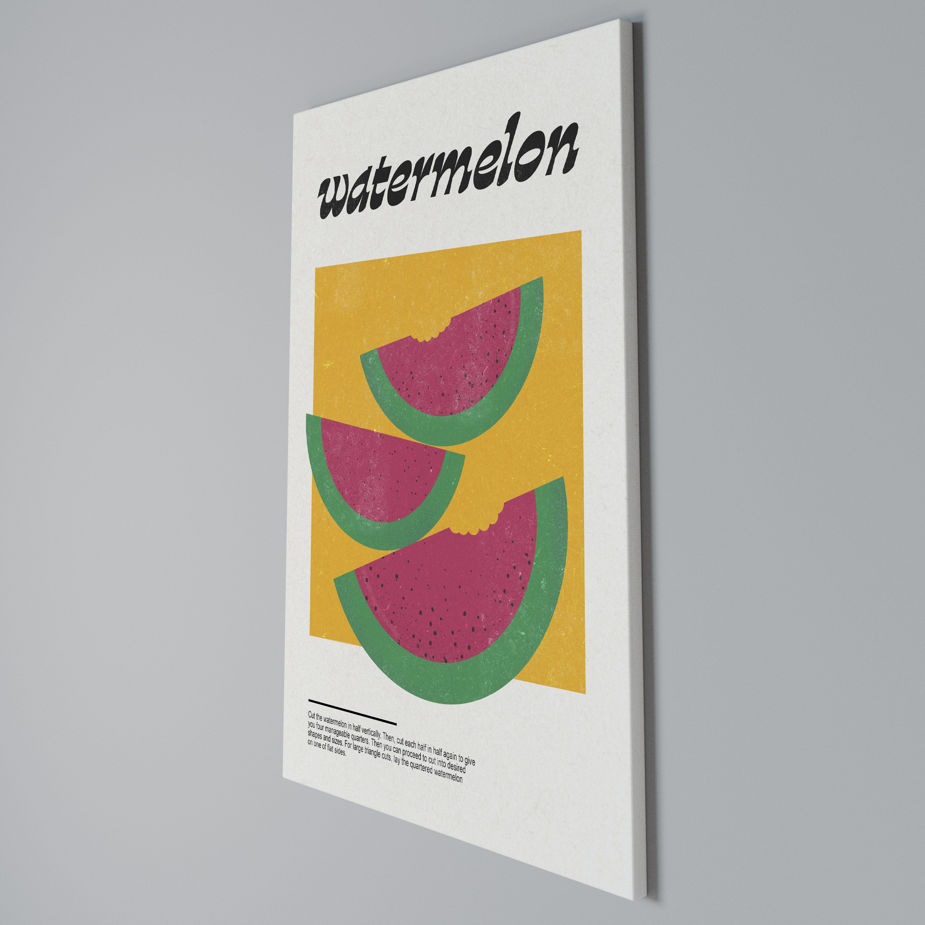 WATERMELON WHIMSY Cuadro en lienzo vertical