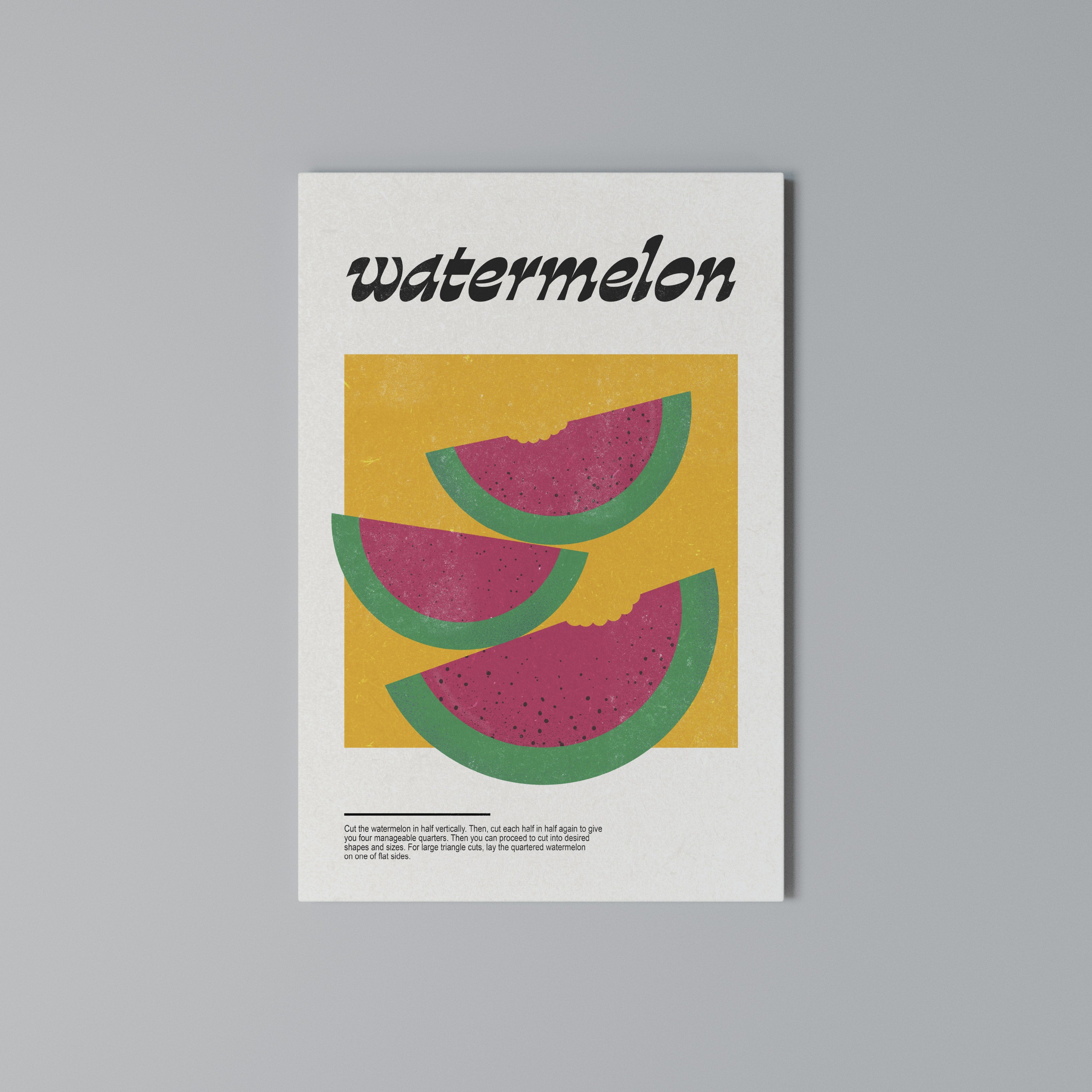 WATERMELON WHIMSY Cuadro en lienzo vertical