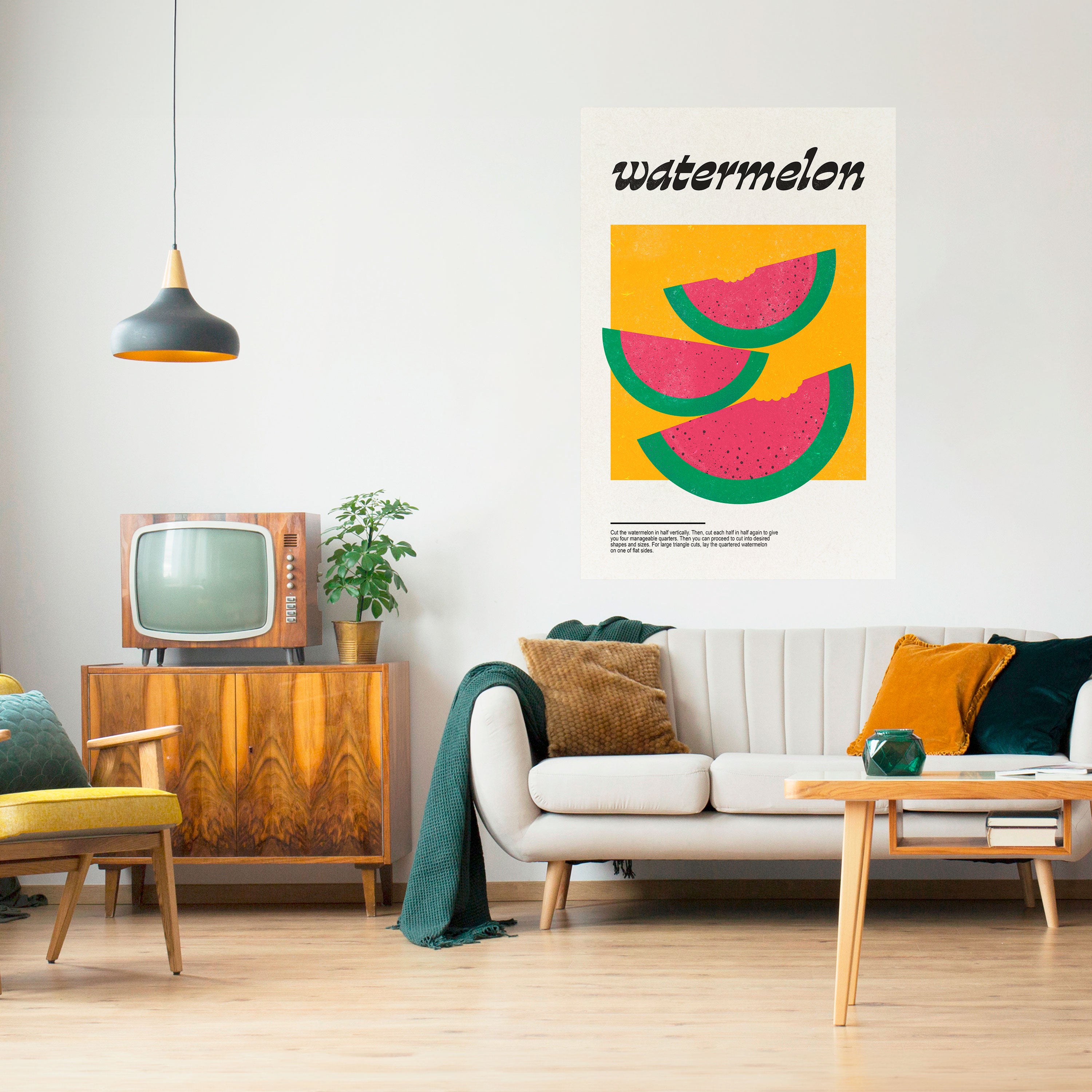 Póster vertical autoadhesivo "Watermy Sandía"