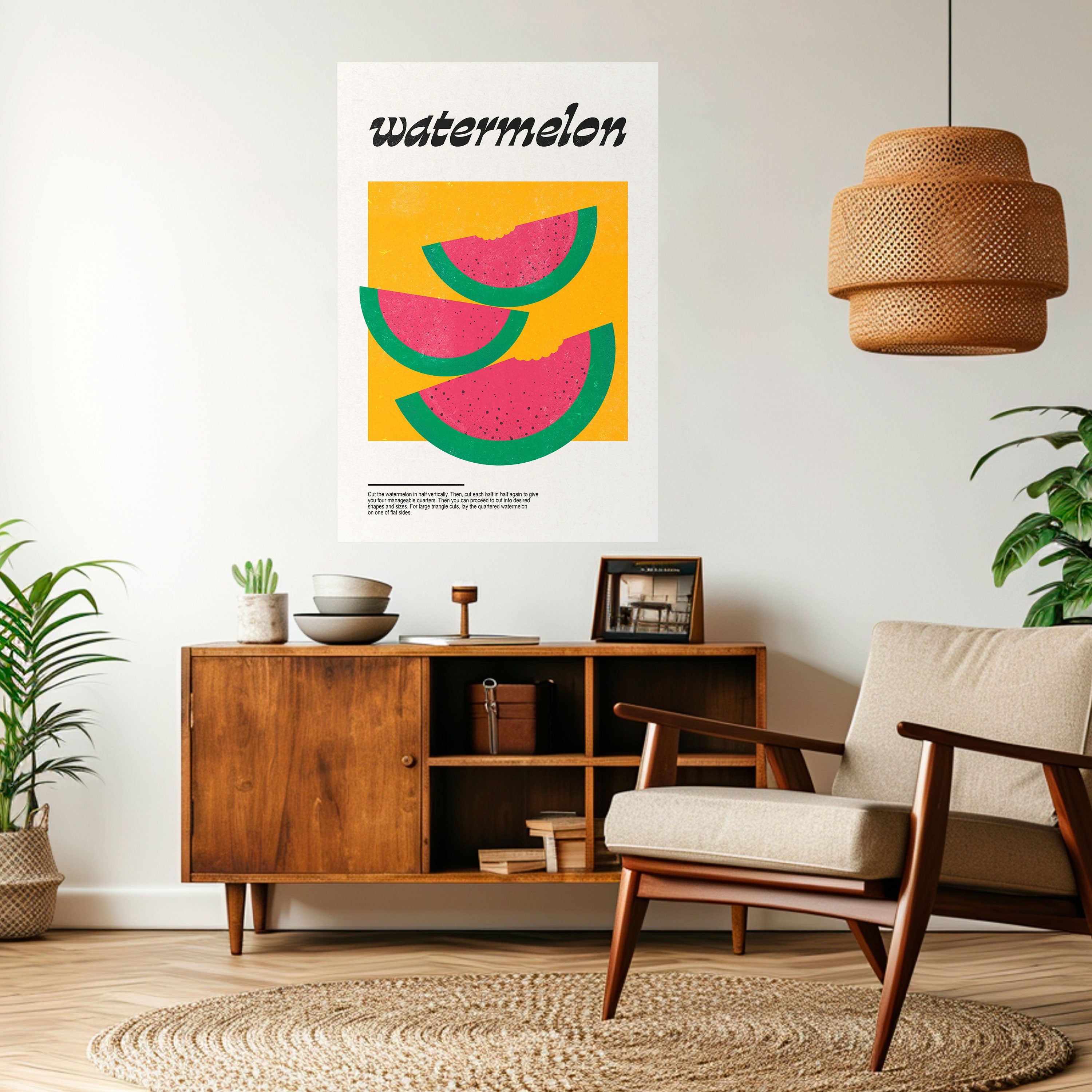 Póster vertical autoadhesivo "Watermy Sandía"