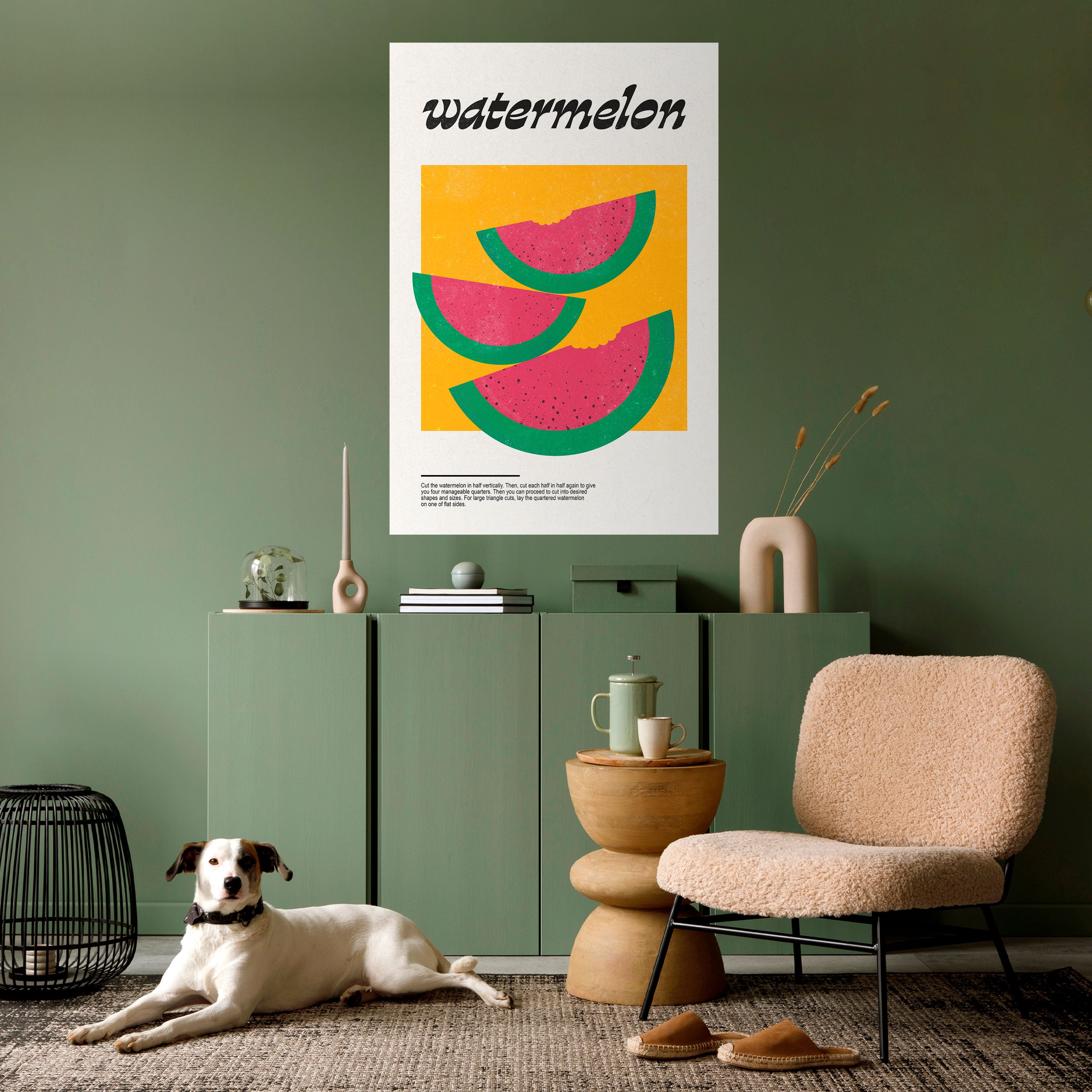 Póster vertical autoadhesivo "Watermy Sandía"