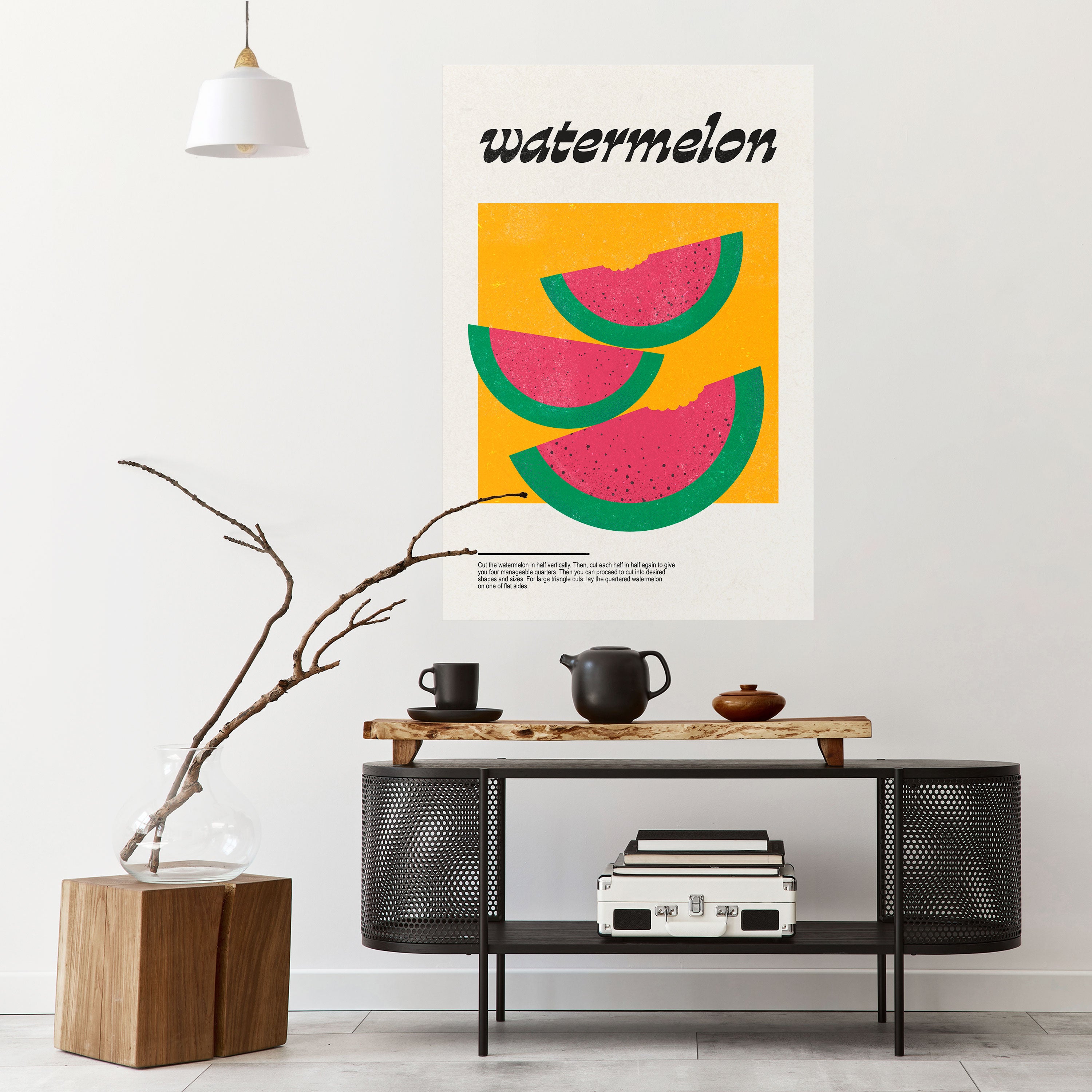 Póster vertical autoadhesivo "Watermy Sandía"