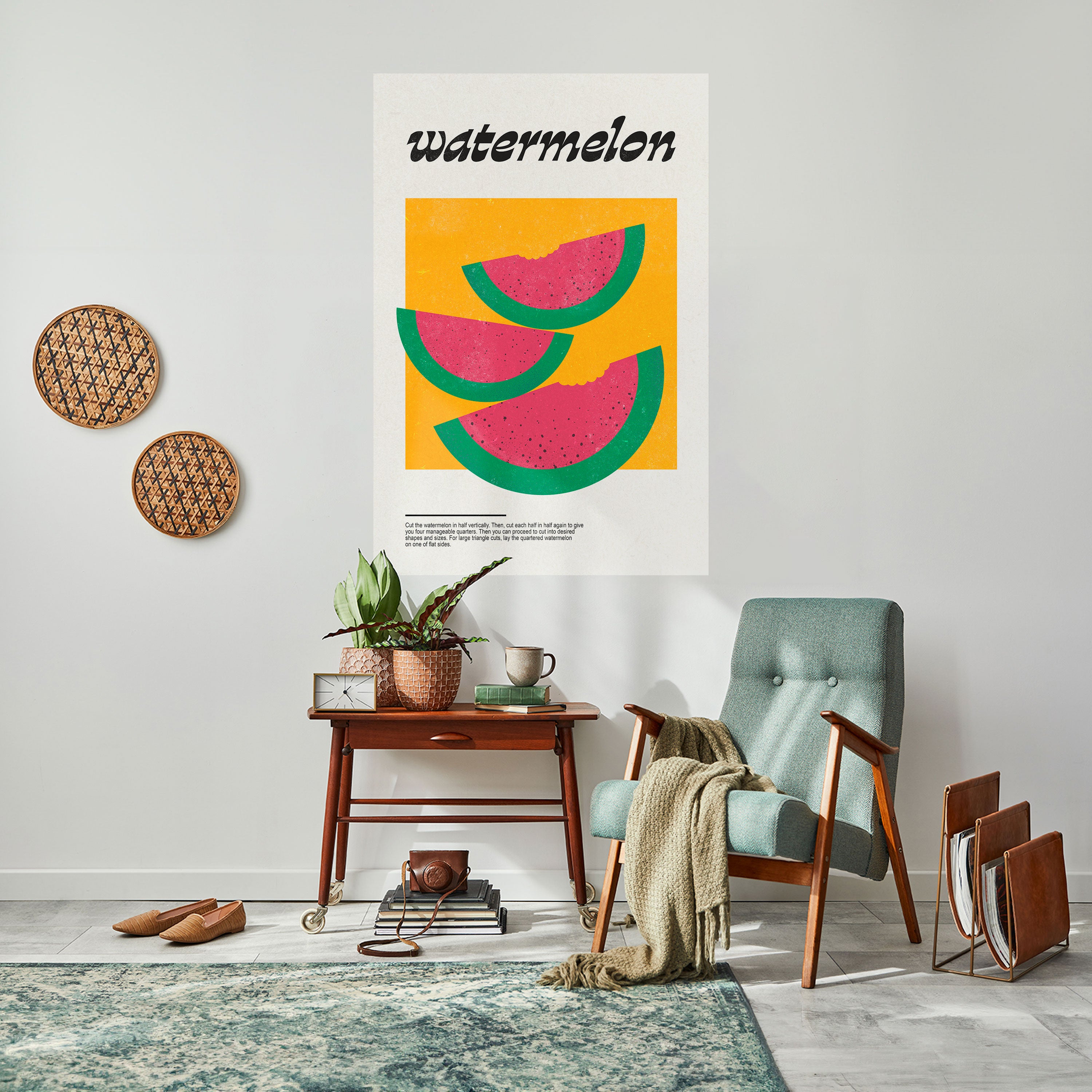 Póster vertical autoadhesivo "Watermy Sandía"