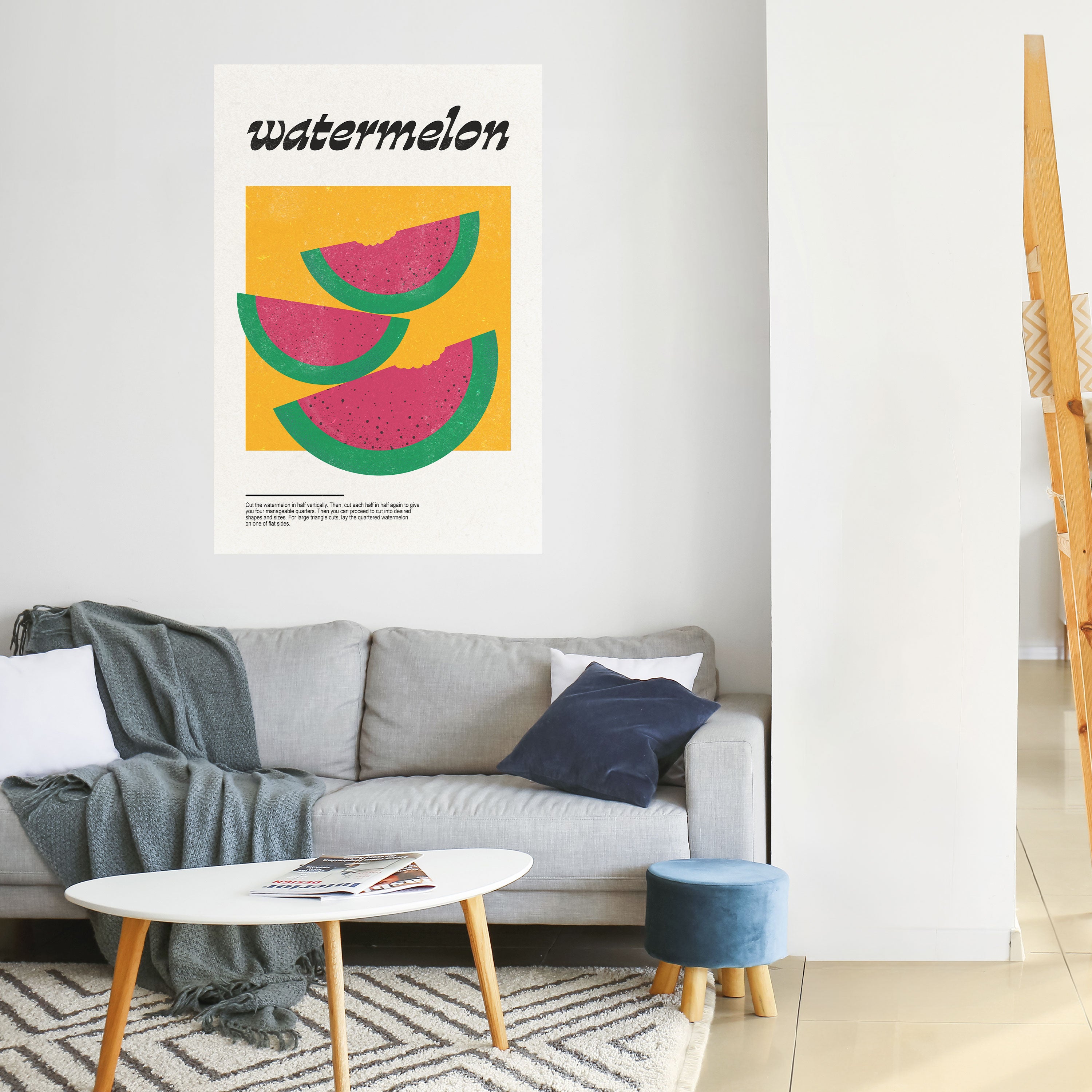 Póster vertical autoadhesivo "Watermy Sandía"
