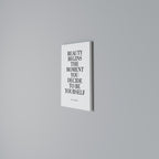 BEAUTY REDEFINED Cuadro en lienzo vertical