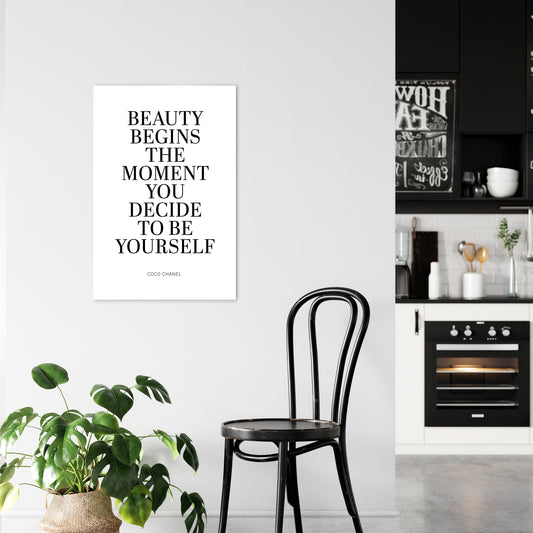 BEAUTY REDEFINED Vertical Canvas Print