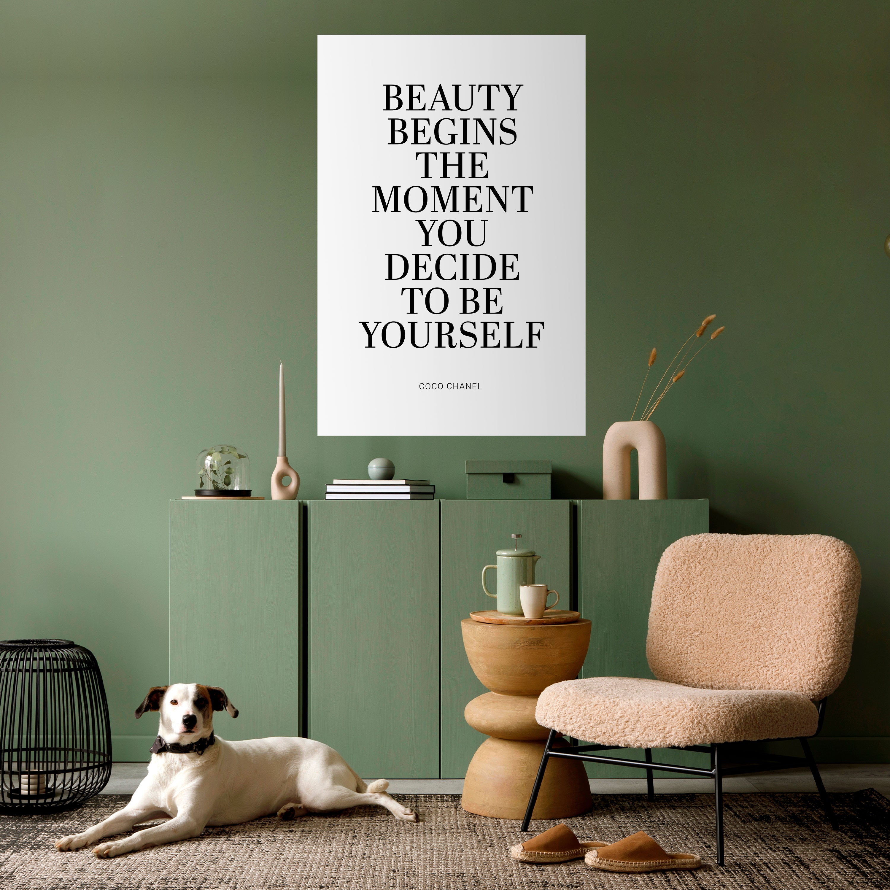 BEAUTY REDEFINED Peel and Stick Vertical Poster
