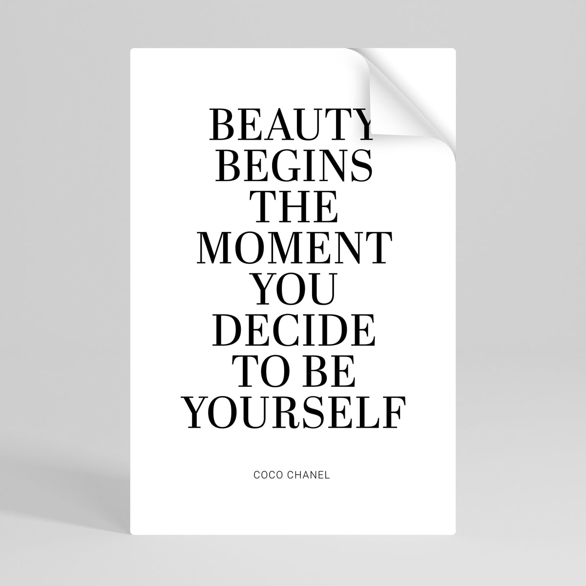 BEAUTY REDEFINED Póster adhesivo vertical