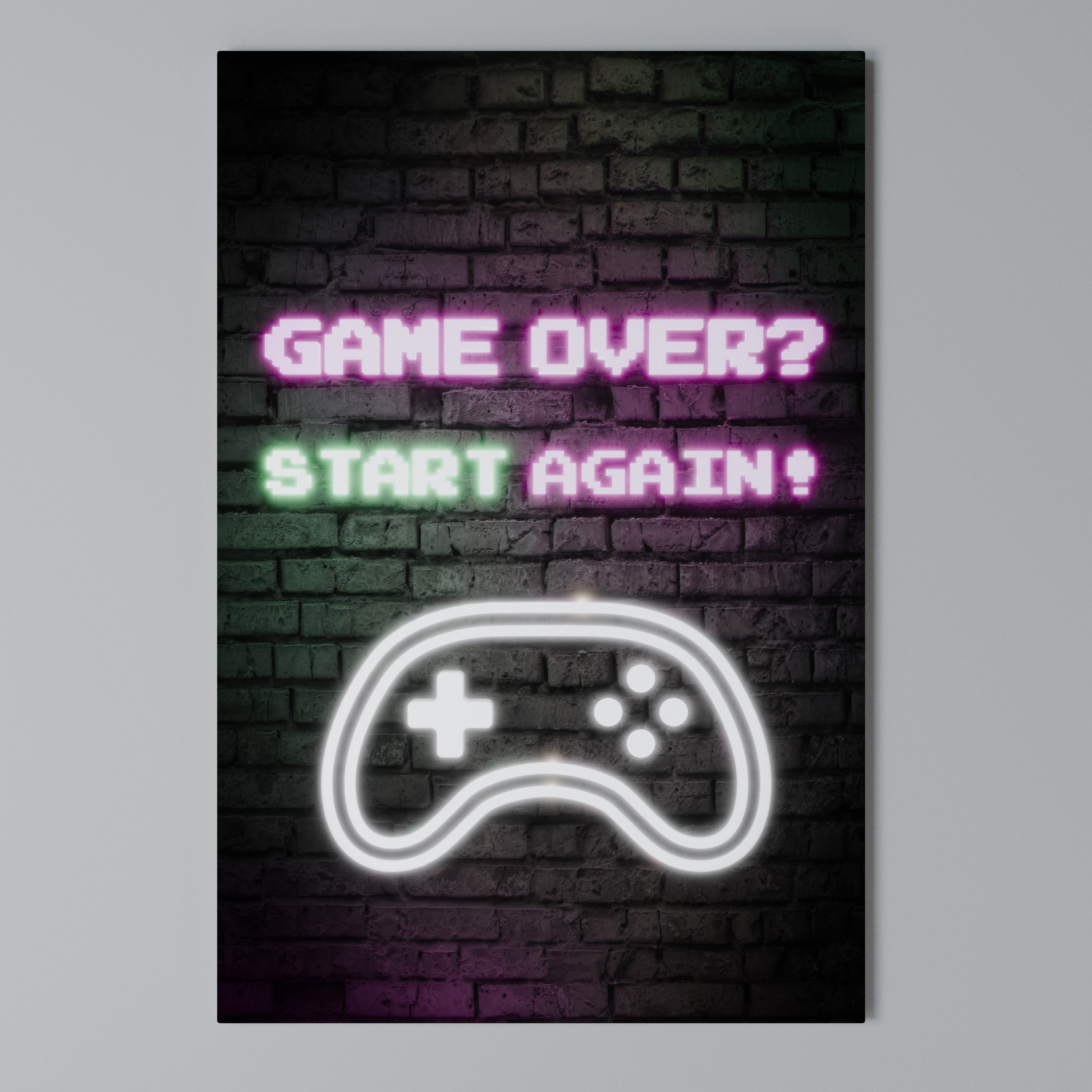 RESPAWN YOUR ADVENTURE Cuadro en lienzo vertical