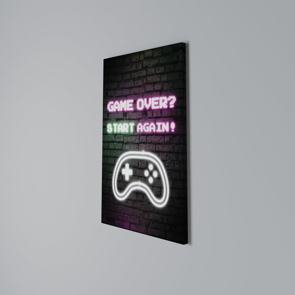 RESPAWN YOUR ADVENTURE Cuadro en lienzo vertical