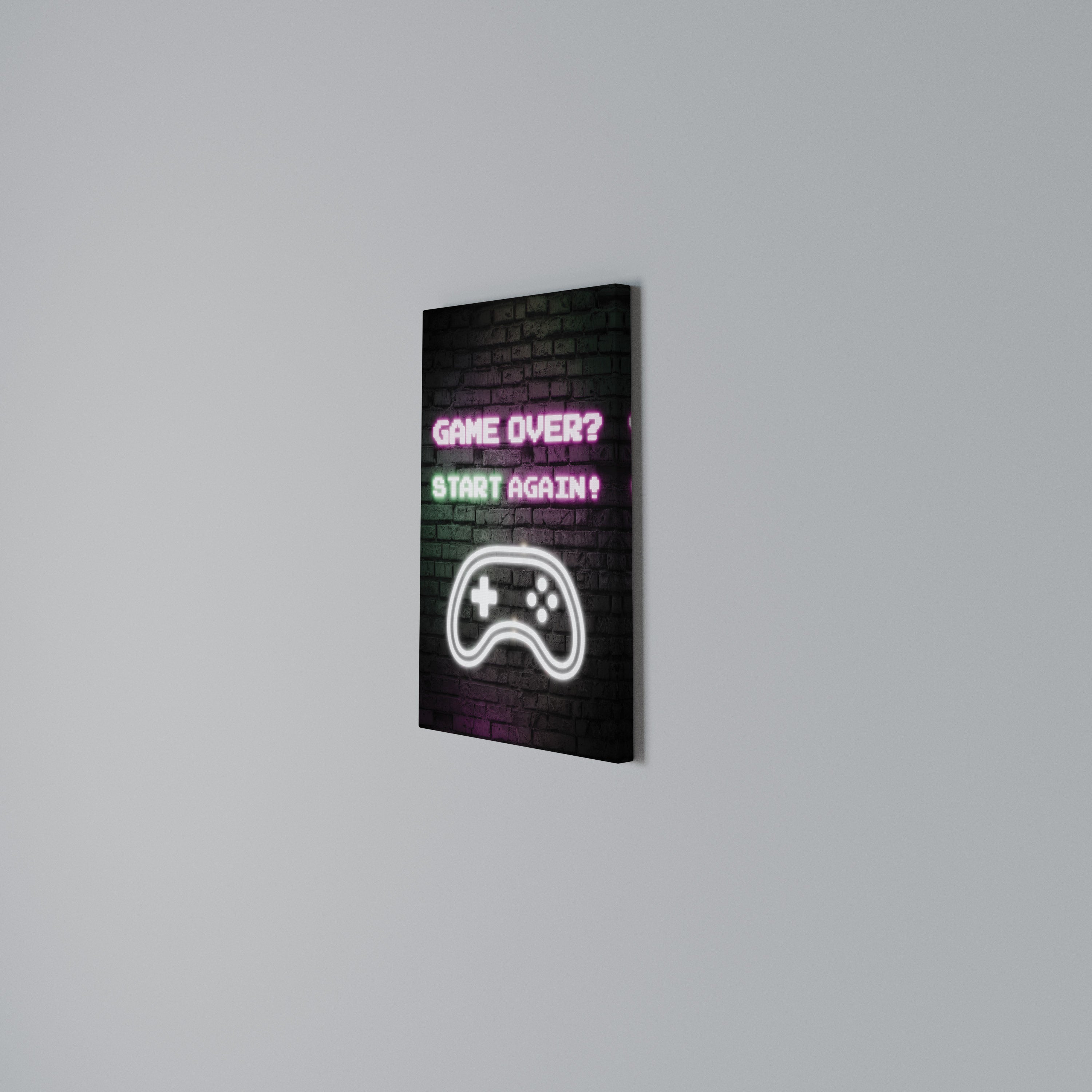 RESPAWN YOUR ADVENTURE Cuadro en lienzo vertical