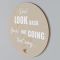 MOVE FORWARD BRAVELY Round Wall Art