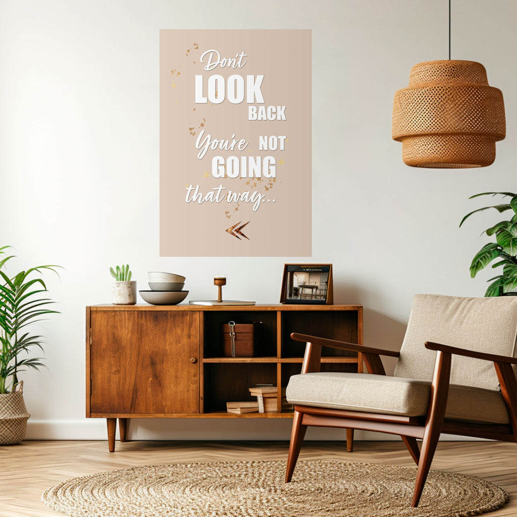 MOVE FORWARD BRAVELY Peel and Stick Vertical Poster
