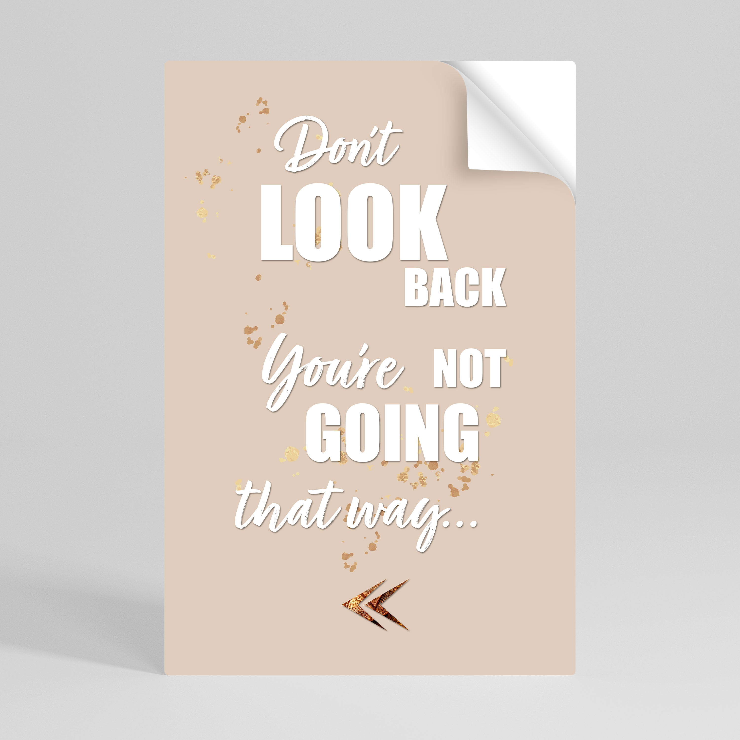 MOVE FORWARD BRAVELY Peel and Stick Vertical Poster
