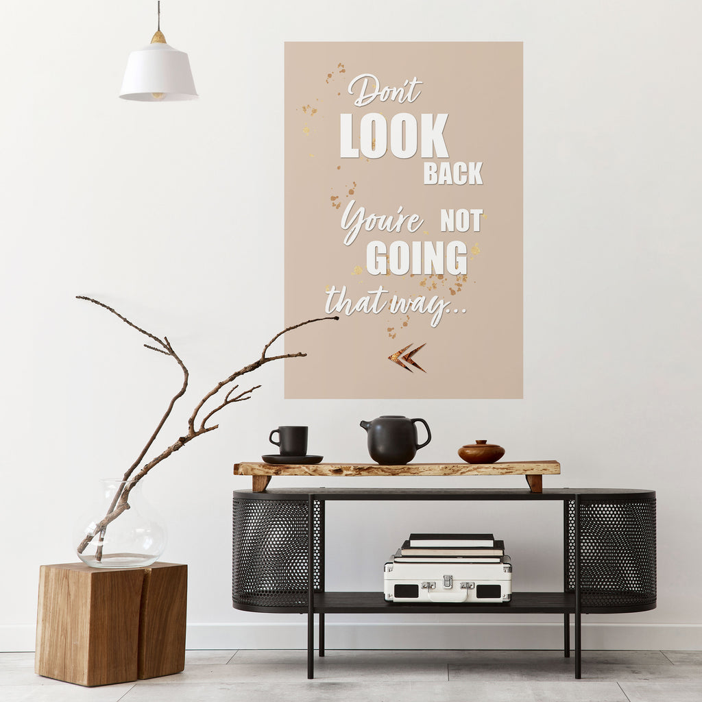 MOVE FORWARD BRAVELY Peel and Stick Vertical Poster