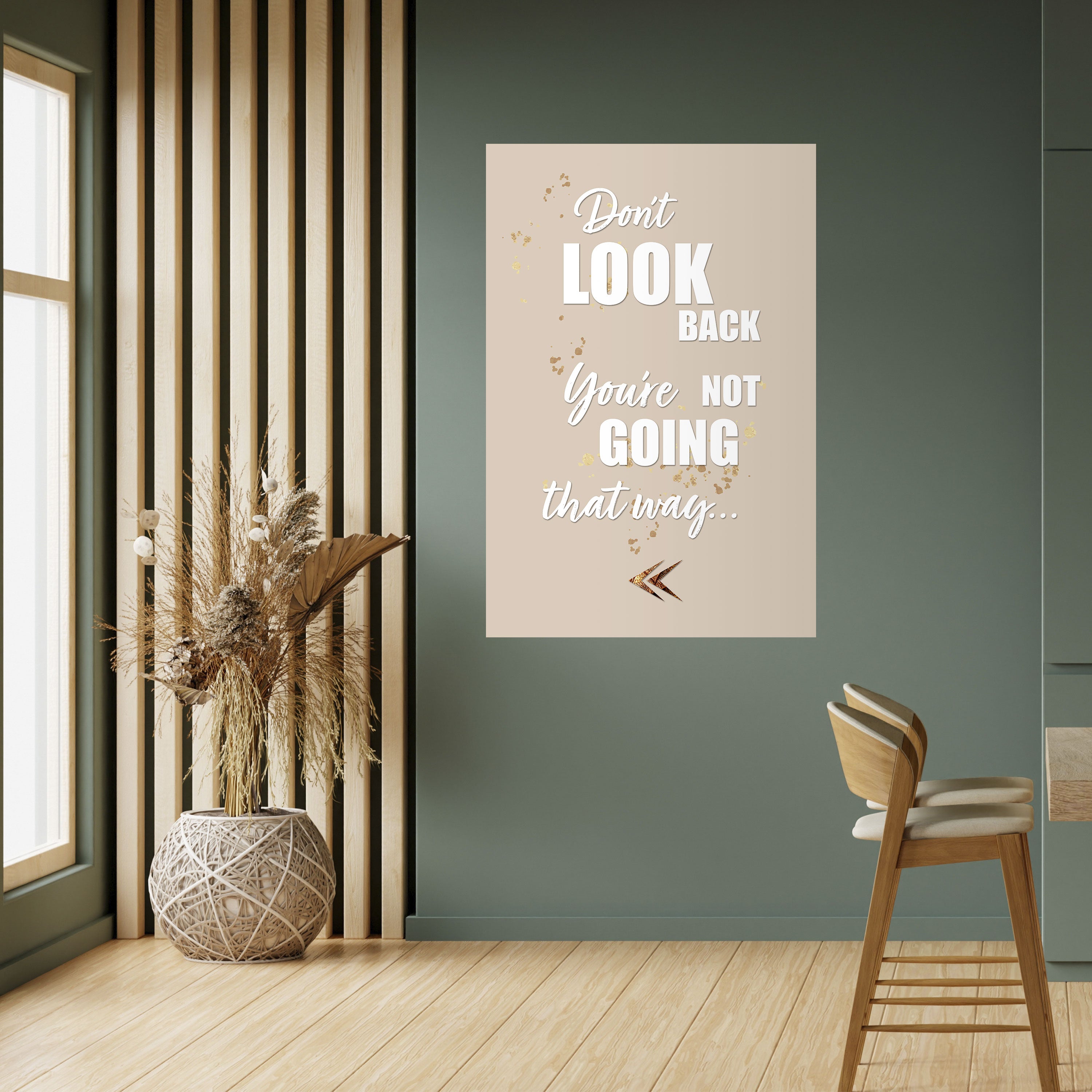 MOVE FORWARD BRAVELY Peel and Stick Vertical Poster