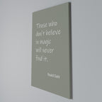 MAGIC OF BELIEF Vertical Canvas Print