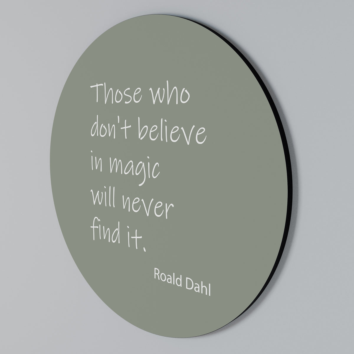 MAGIC OF BELIEF Arte de pared redondo
