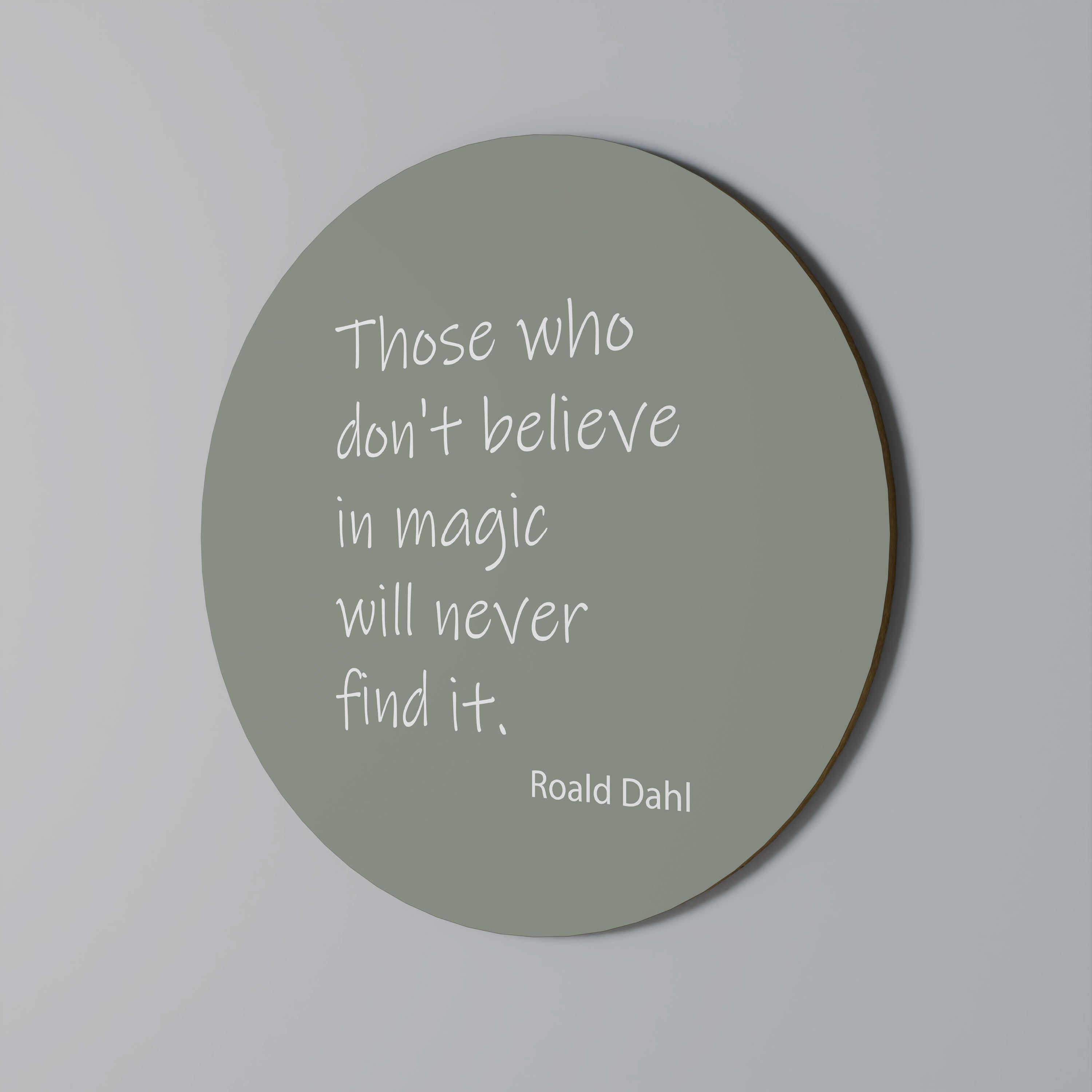 MAGIC OF BELIEF Round Wall Art