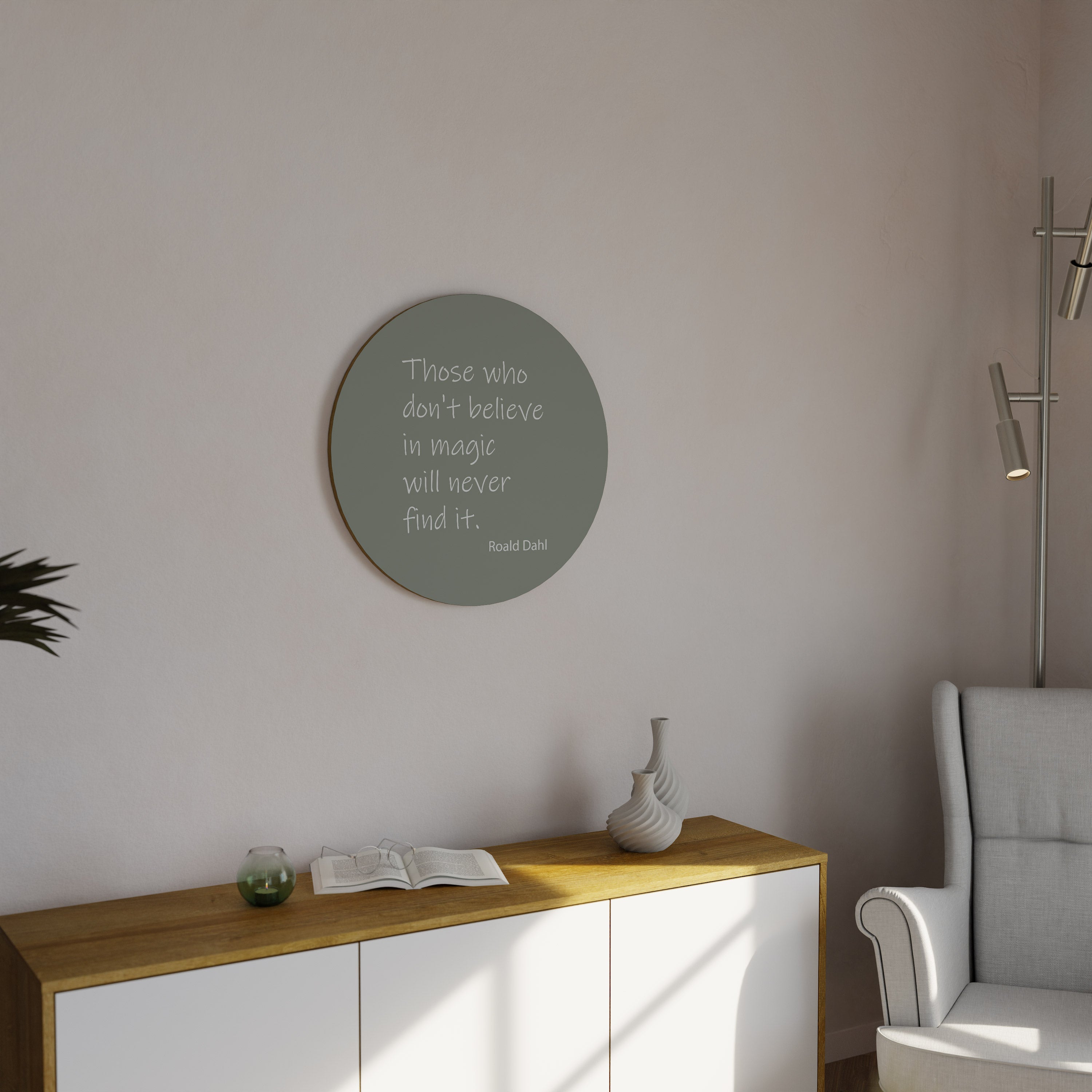 MAGIC OF BELIEF Round Wall Art
