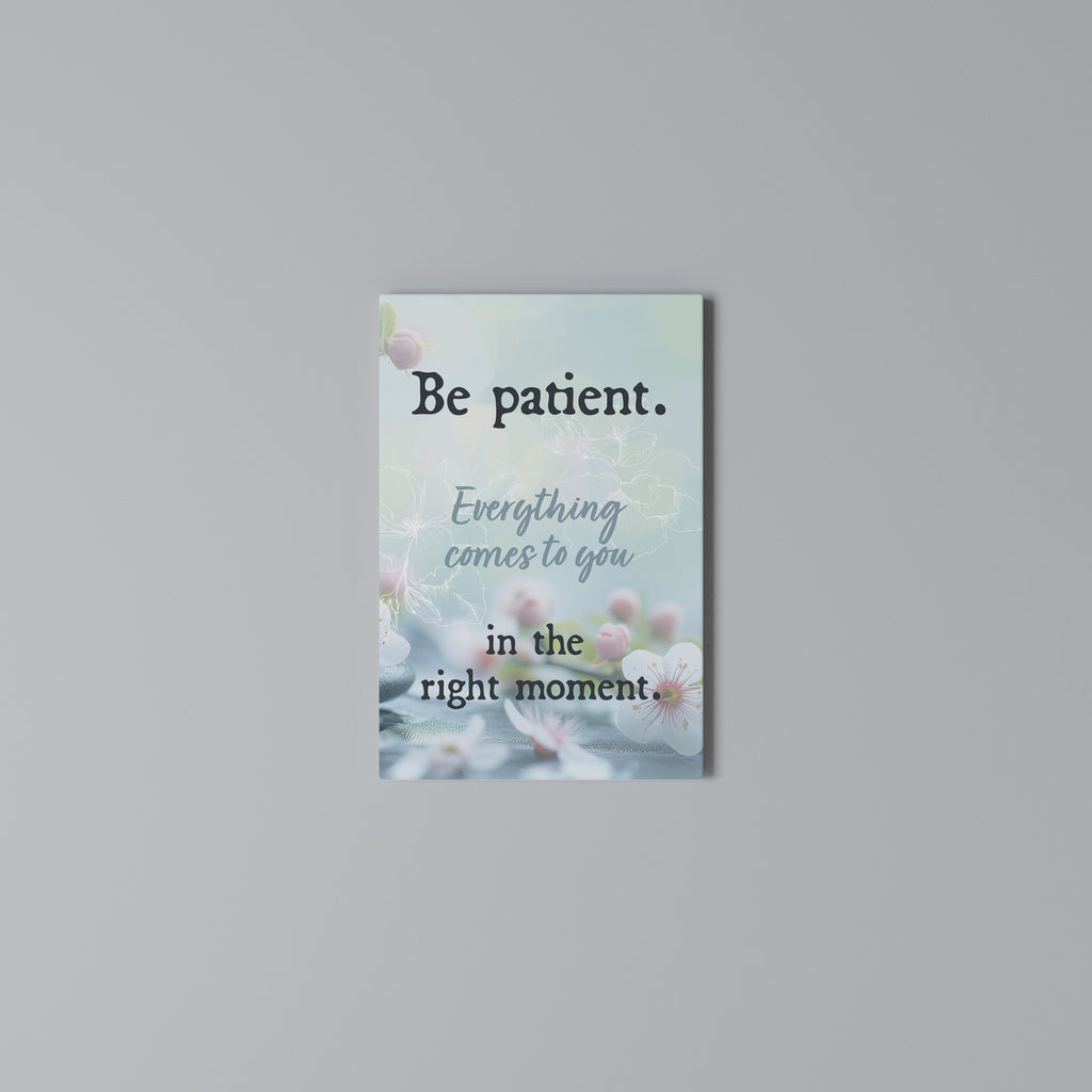 PATIENCE IN BLOOM Cuadro en lienzo vertical