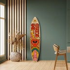 BE KIND Panel decorativo de tabla de surf