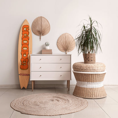 GROOVY VIBES Surfboard Decorative Panel