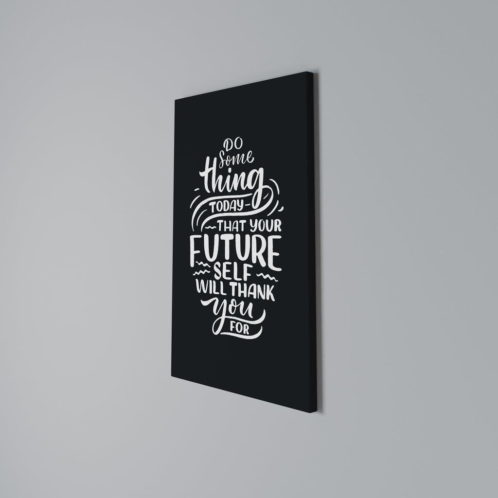 DO SOMETHING TODAY Cuadro en lienzo vertical