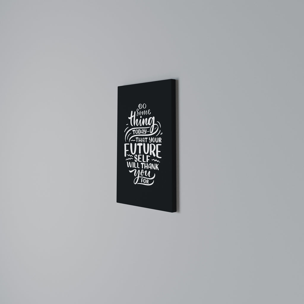 DO SOMETHING TODAY Cuadro en lienzo vertical