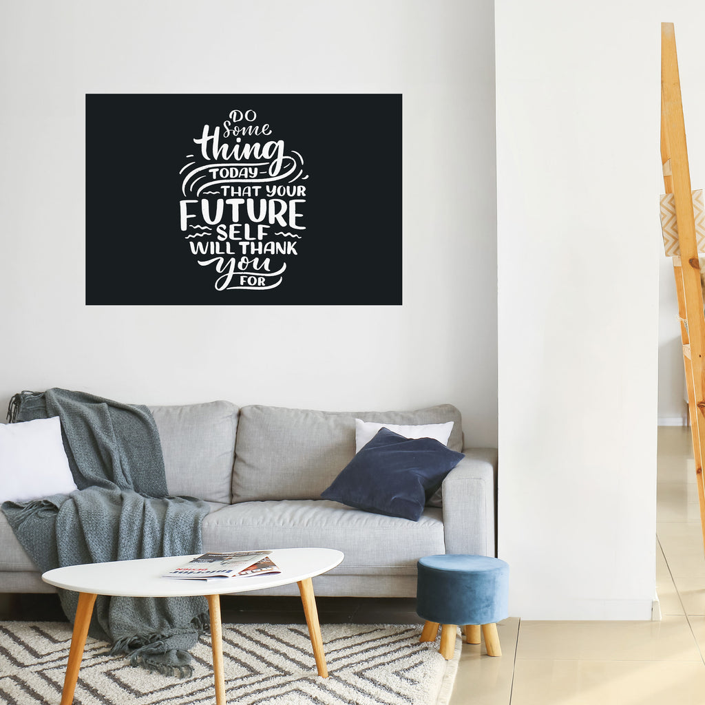 HAGA ALGO HOY Póster horizontal despegable y adhesivo