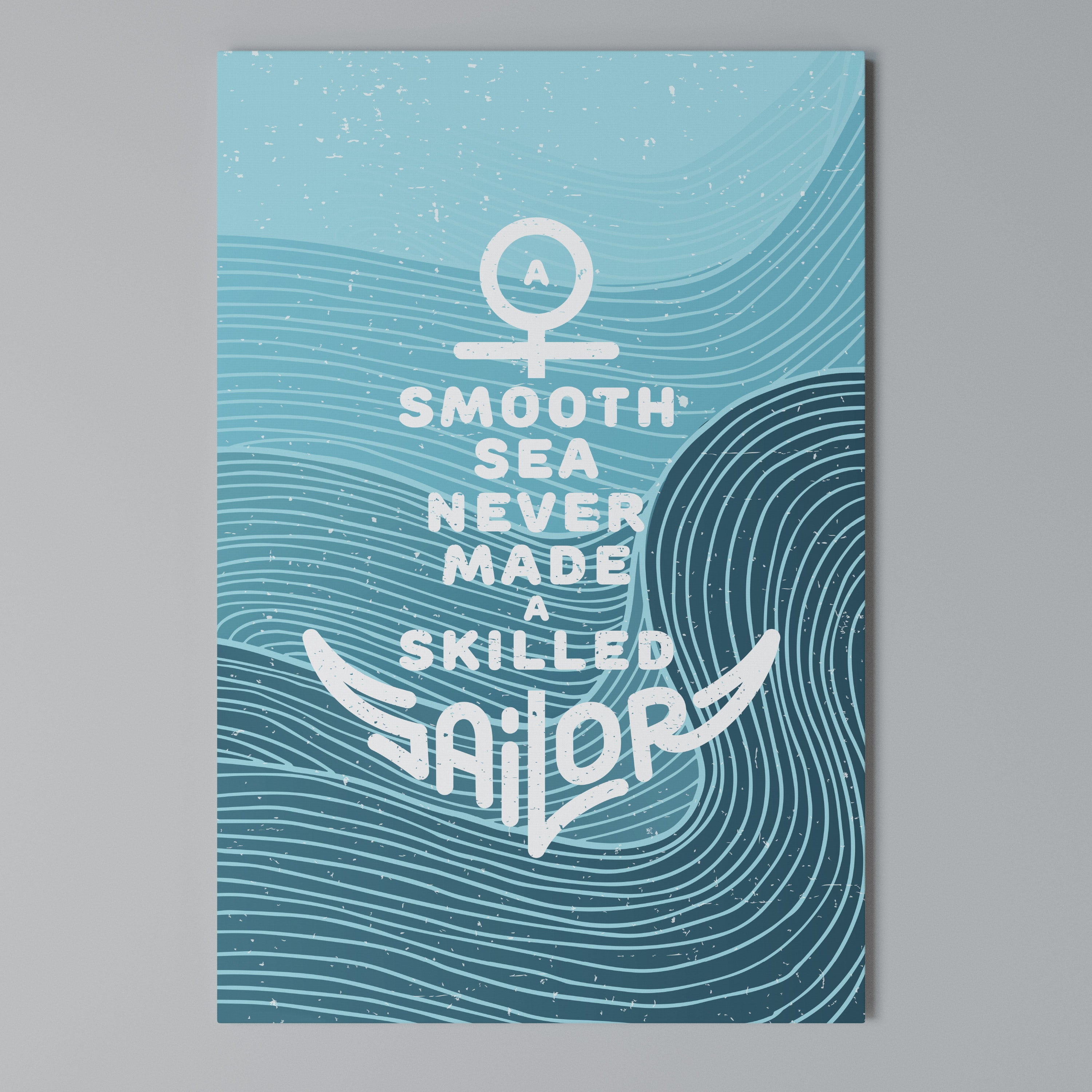 SKILLED SAILOR Cuadro en lienzo vertical