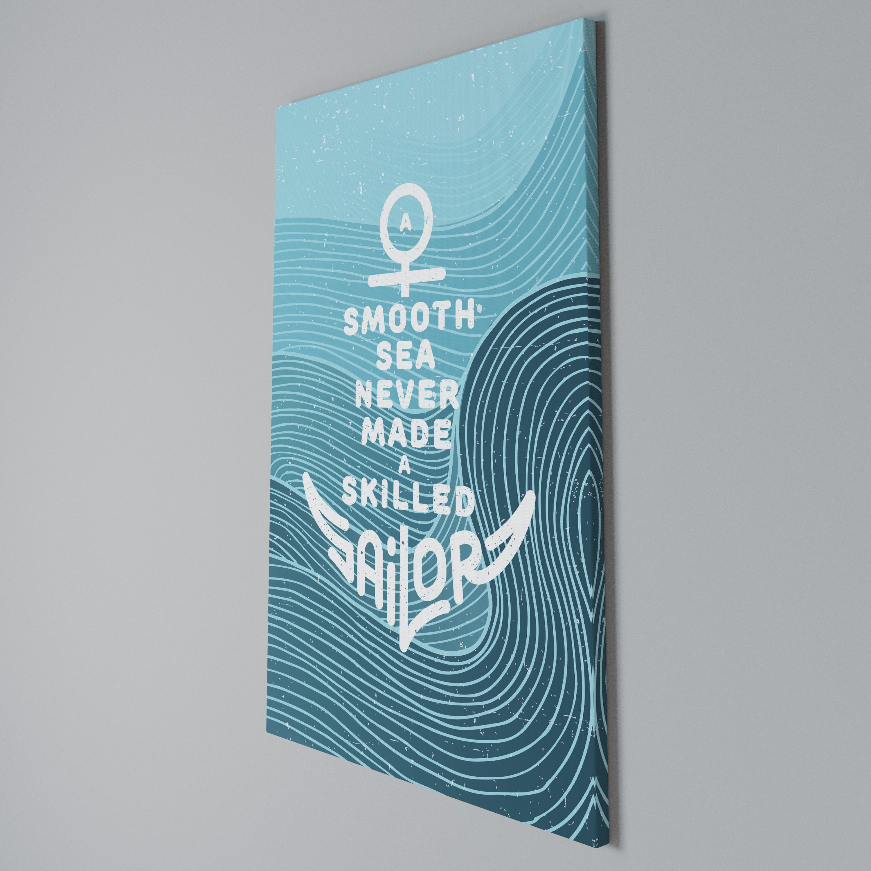 SKILLED SAILOR Cuadro en lienzo vertical