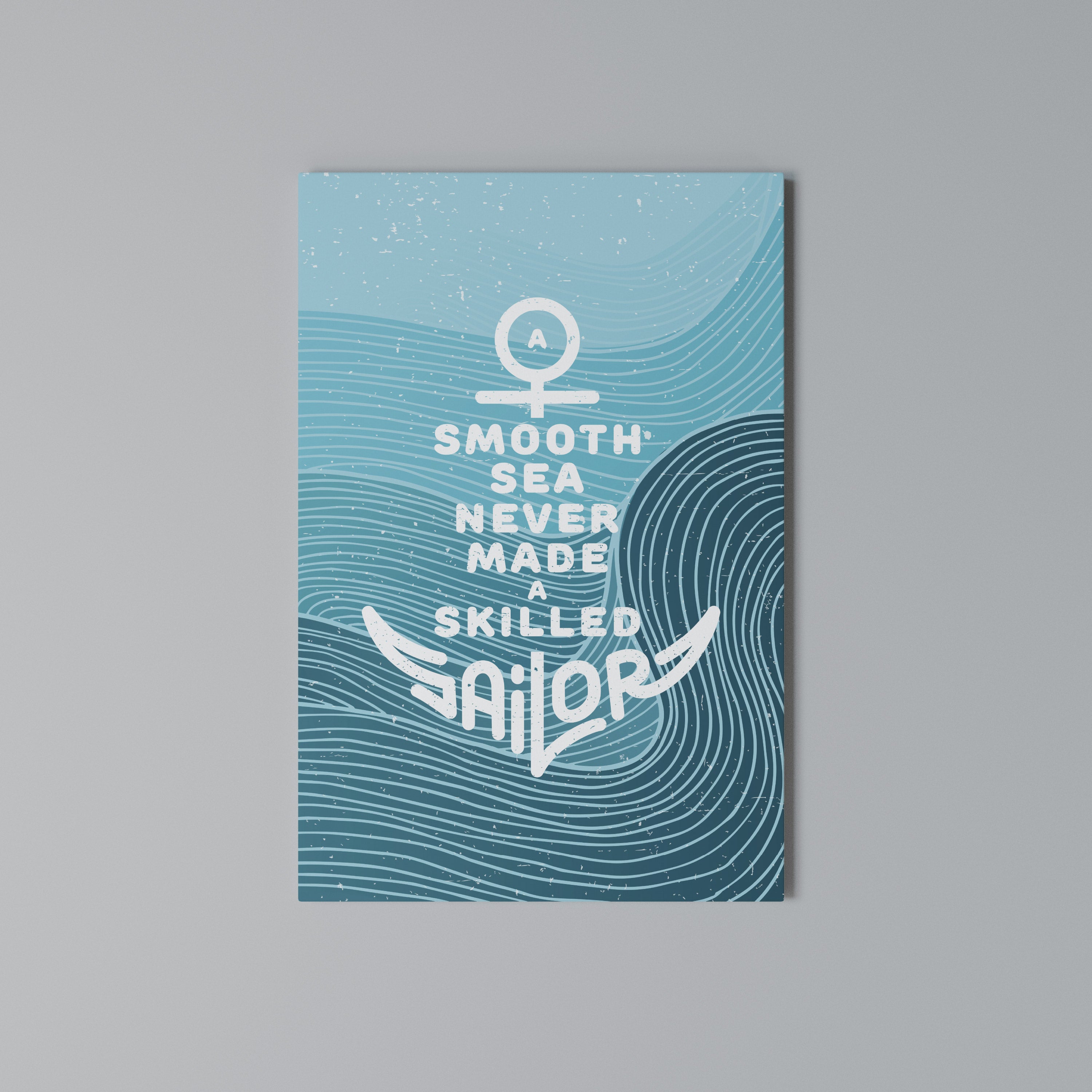 SKILLED SAILOR Cuadro en lienzo vertical