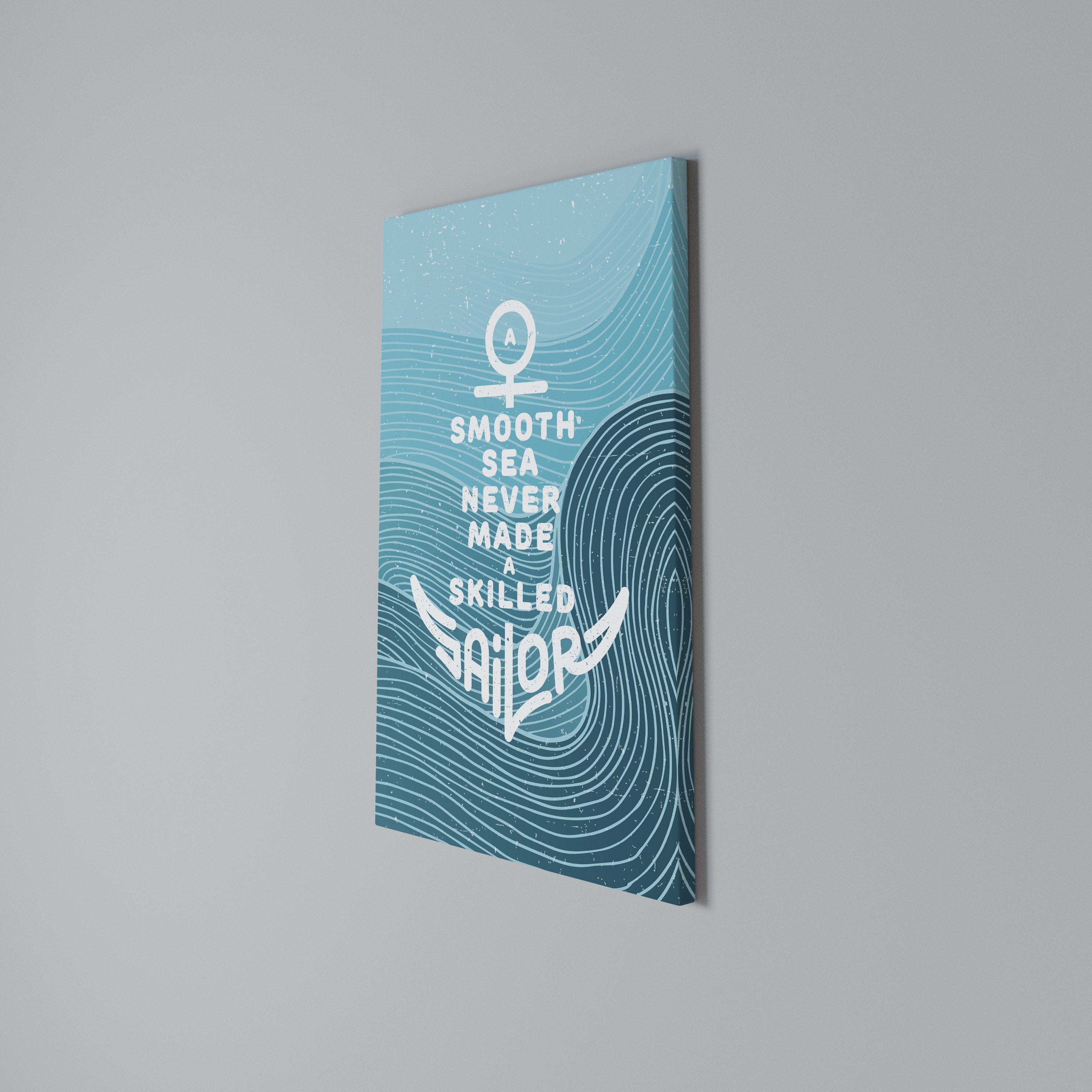 SKILLED SAILOR Cuadro en lienzo vertical