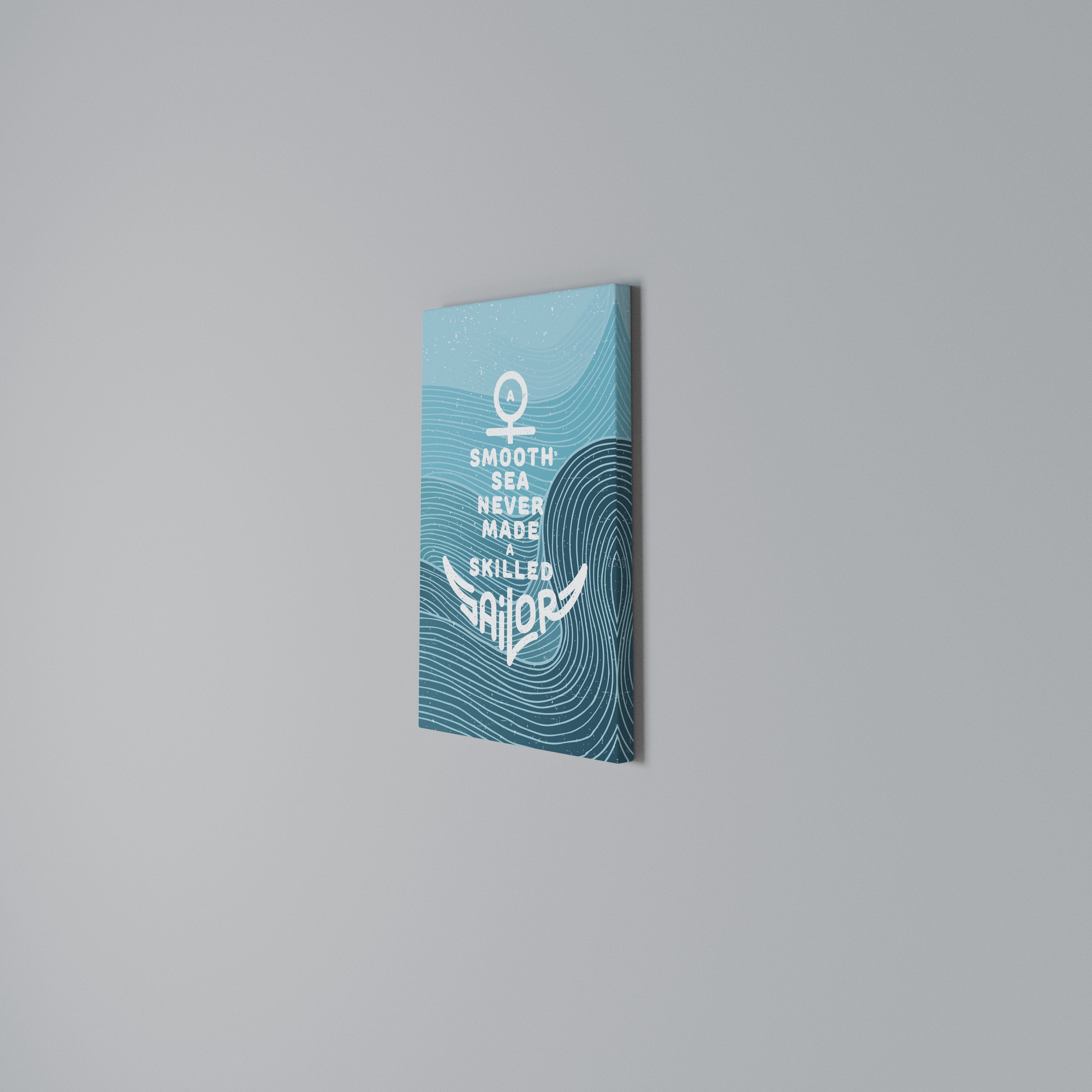 SKILLED SAILOR Cuadro en lienzo vertical