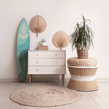 SKILLED SAILOR Panel decorativo de tabla de surf