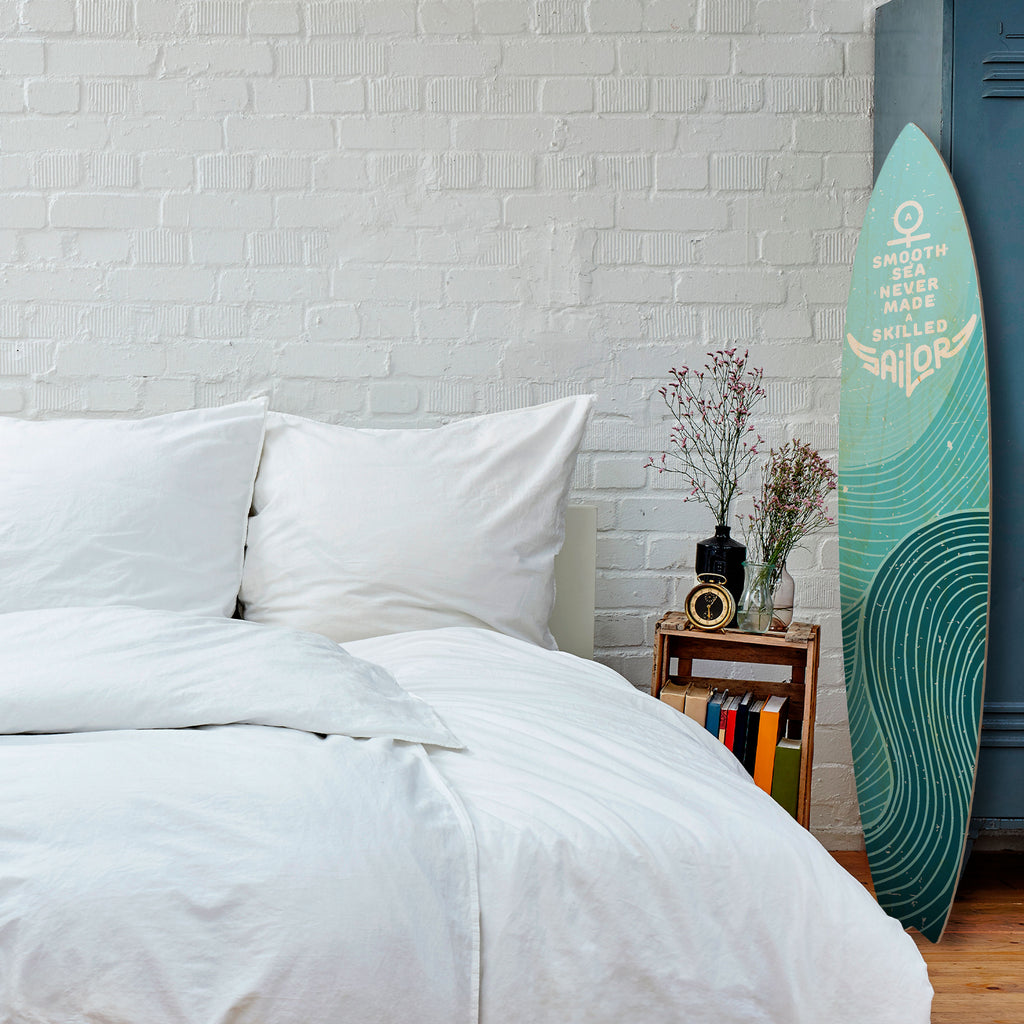 SKILLED SAILOR Panel decorativo de tabla de surf