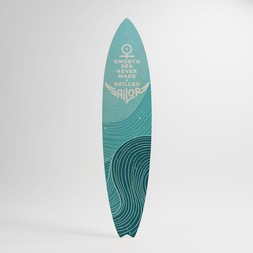 SKILLED SAILOR Panel decorativo de tabla de surf