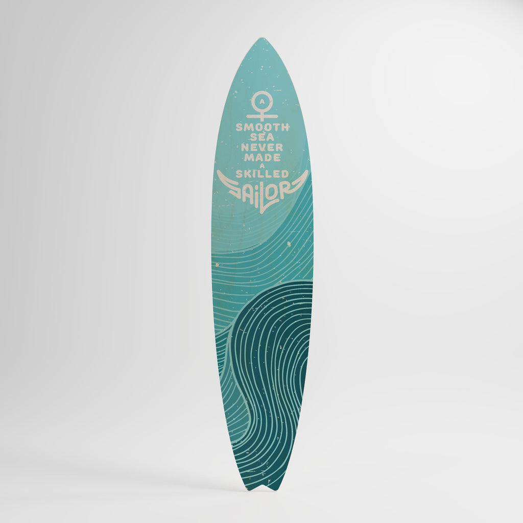 SKILLED SAILOR Panel decorativo de tabla de surf