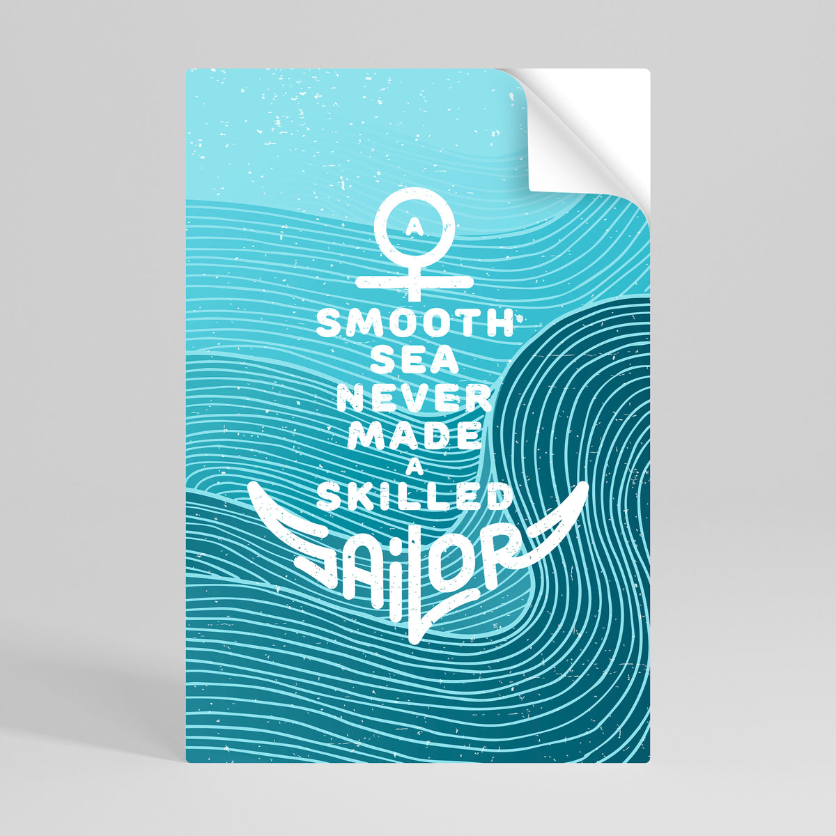 SKILLED SAILOR Póster adhesivo vertical