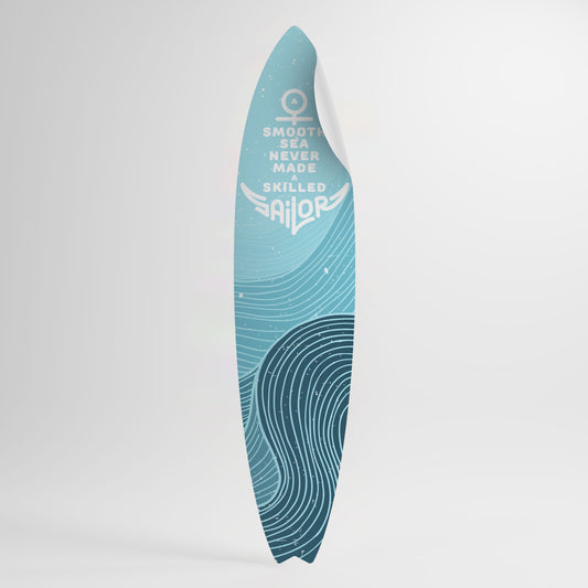 SKILLED SAILOR Vinilo decorativo de tabla de surf