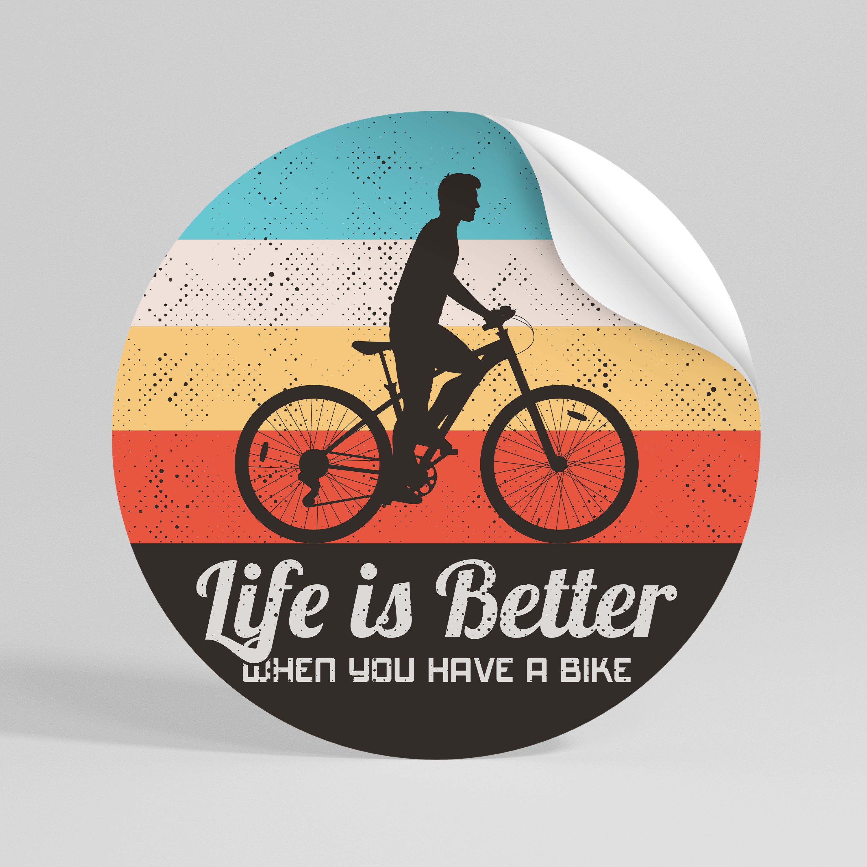 BETTER LIFE Peel and Stick Round Sticker