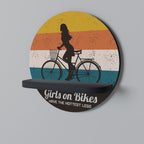 THE HOTTEST LEGS Estante Redondo Decorativo en Acabado Negro