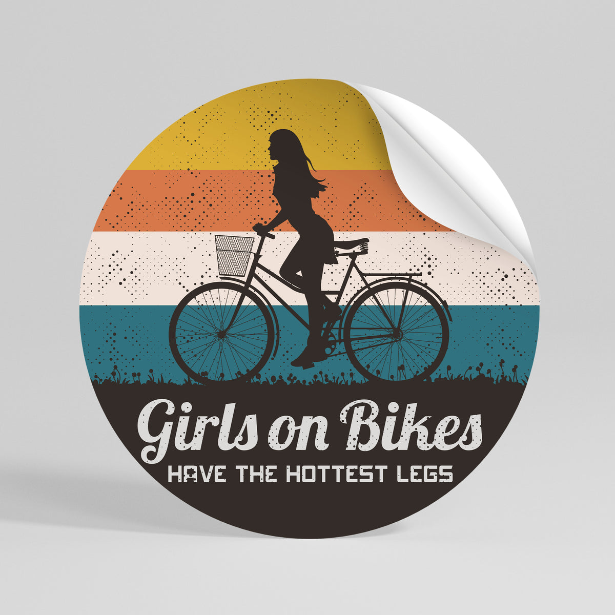 THE HOTTEST LEGS Vinilo adhesivo redondo