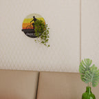 CHOOSE A BIKE Estante Redondo Decorativo en Acabado Negro