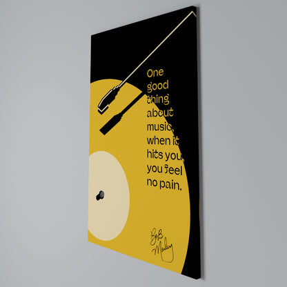 MUSIC - NO PAIN Cuadro en lienzo vertical