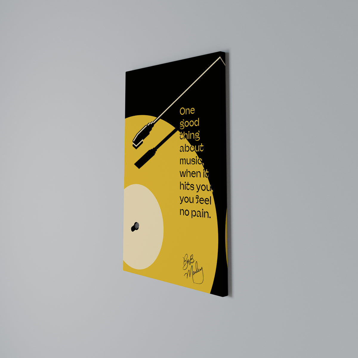 MUSIC - NO PAIN Cuadro en lienzo vertical