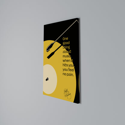 MUSIC - NO PAIN Cuadro en lienzo vertical