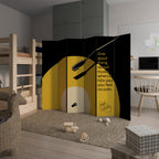 MUSIC - NO PAIN Decorative 6-Panel Room Divider