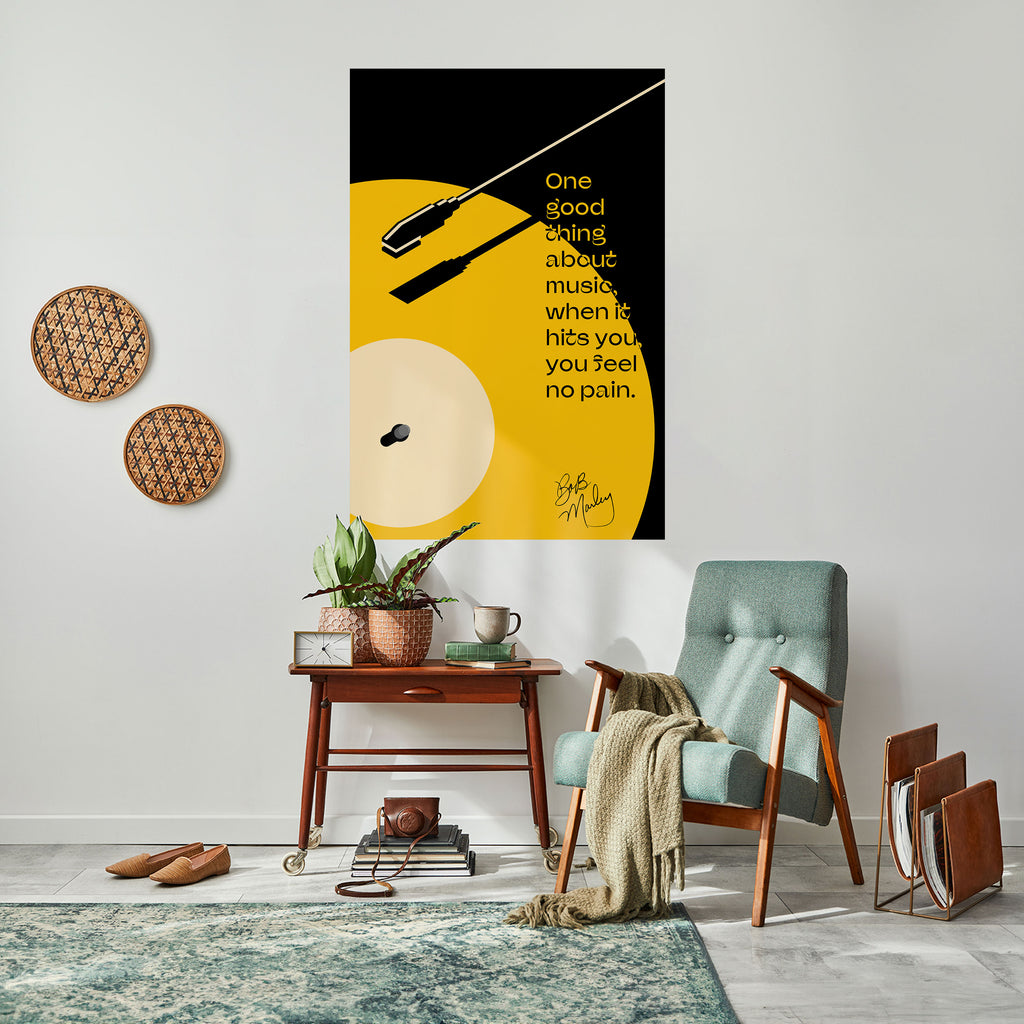 MUSIC - NO PAIN Peel and Stick Vertical Poster